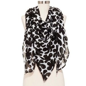 NWT Marimekko for Target black white Paprika scarf